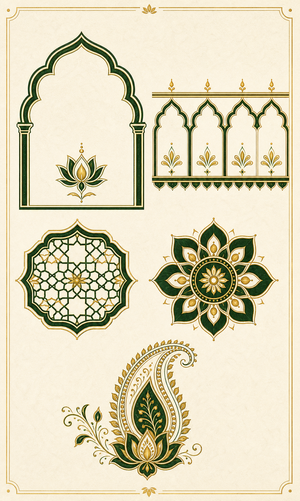 Surinaams-Hindoestaans ornament en patroon